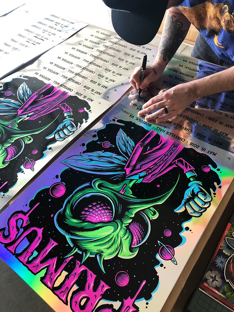 Skeeter in Space! Tonight's limited edition, screen-printed poster