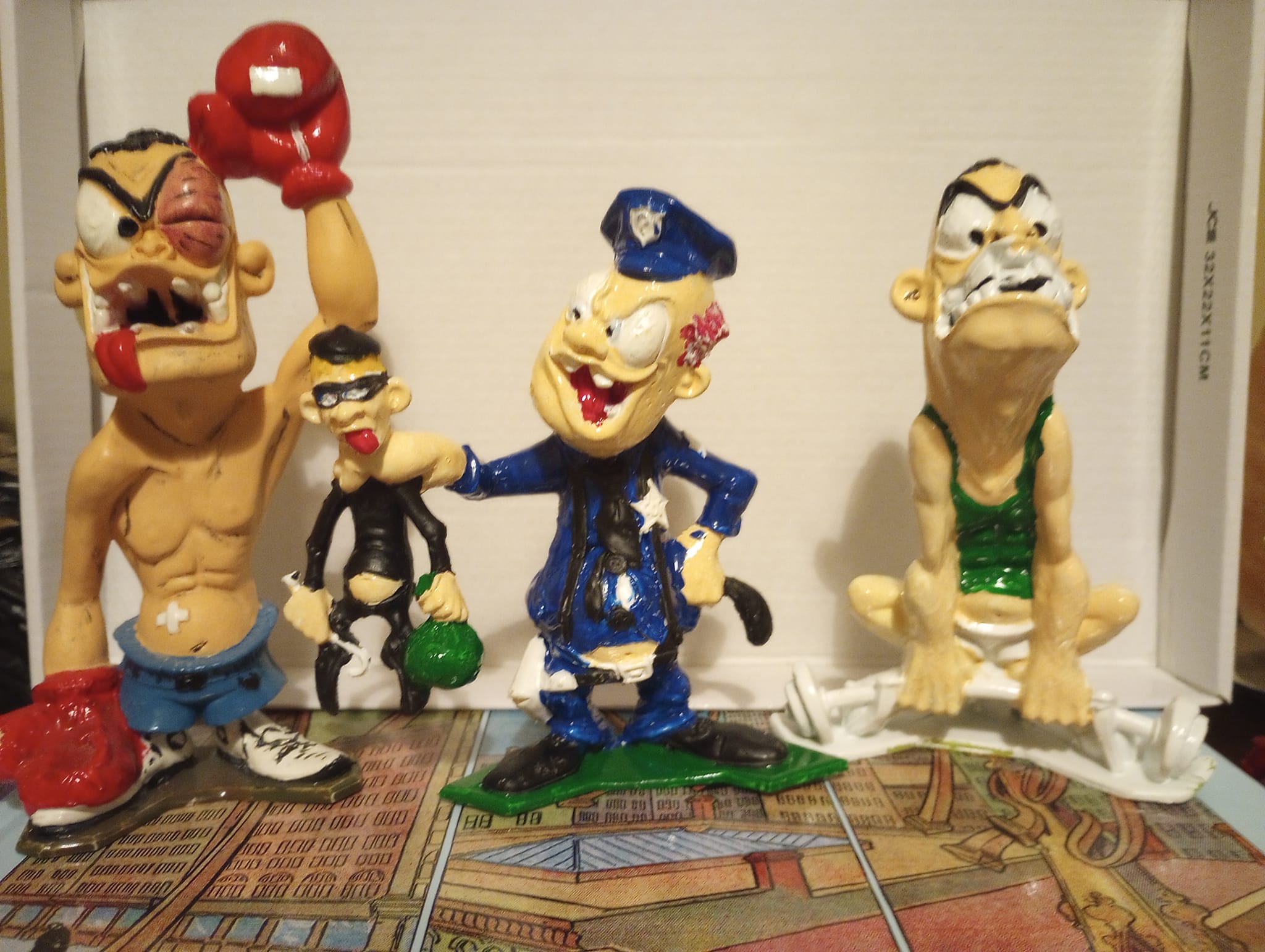 Vintage nutty mads and marx figures collection