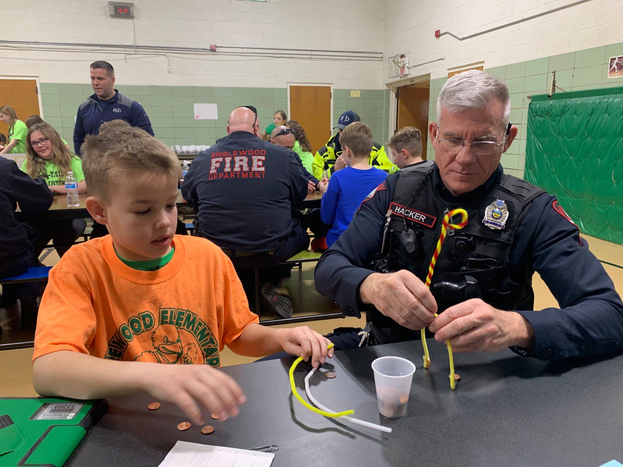 Englewood - School Resource Officer Doug Hacker working on his pipe ...