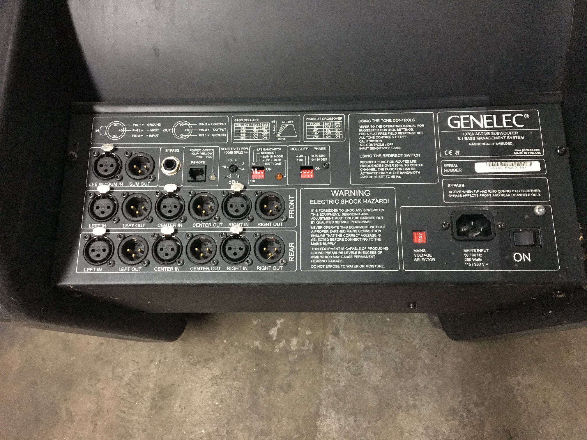 The Genelec 7350A SAM (Smart Active Monitoring) Subwoofer is an 8