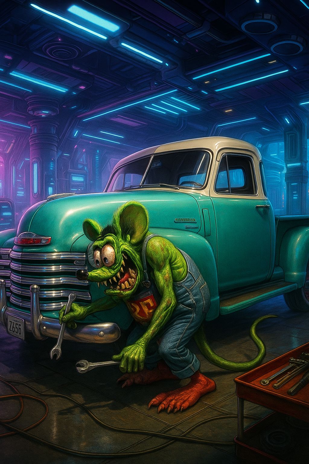 My modified 2004 Rat Fink ☺️