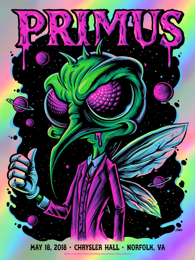 Skeeter in Space! Tonight's limited edition, screen-printed poster