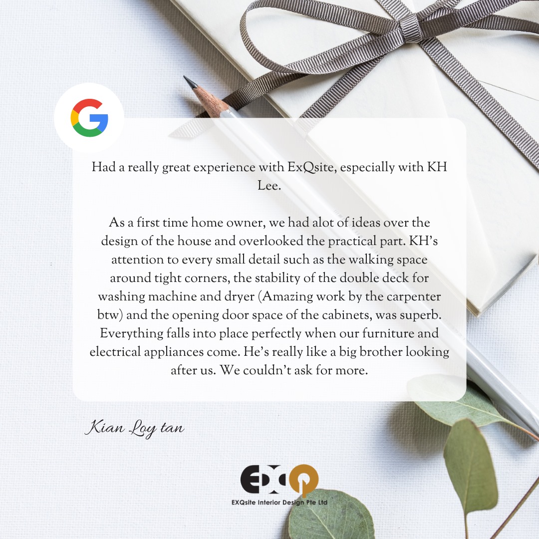 Appreciation Note ... - ExQsite Interior Design Pte Ltd | Facebook