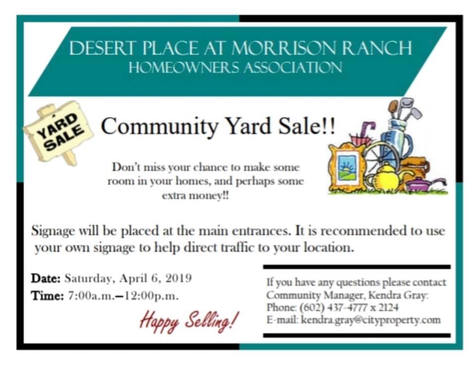 Desert Place at Morrison Ranch Homeowners Association | Mesa AZ