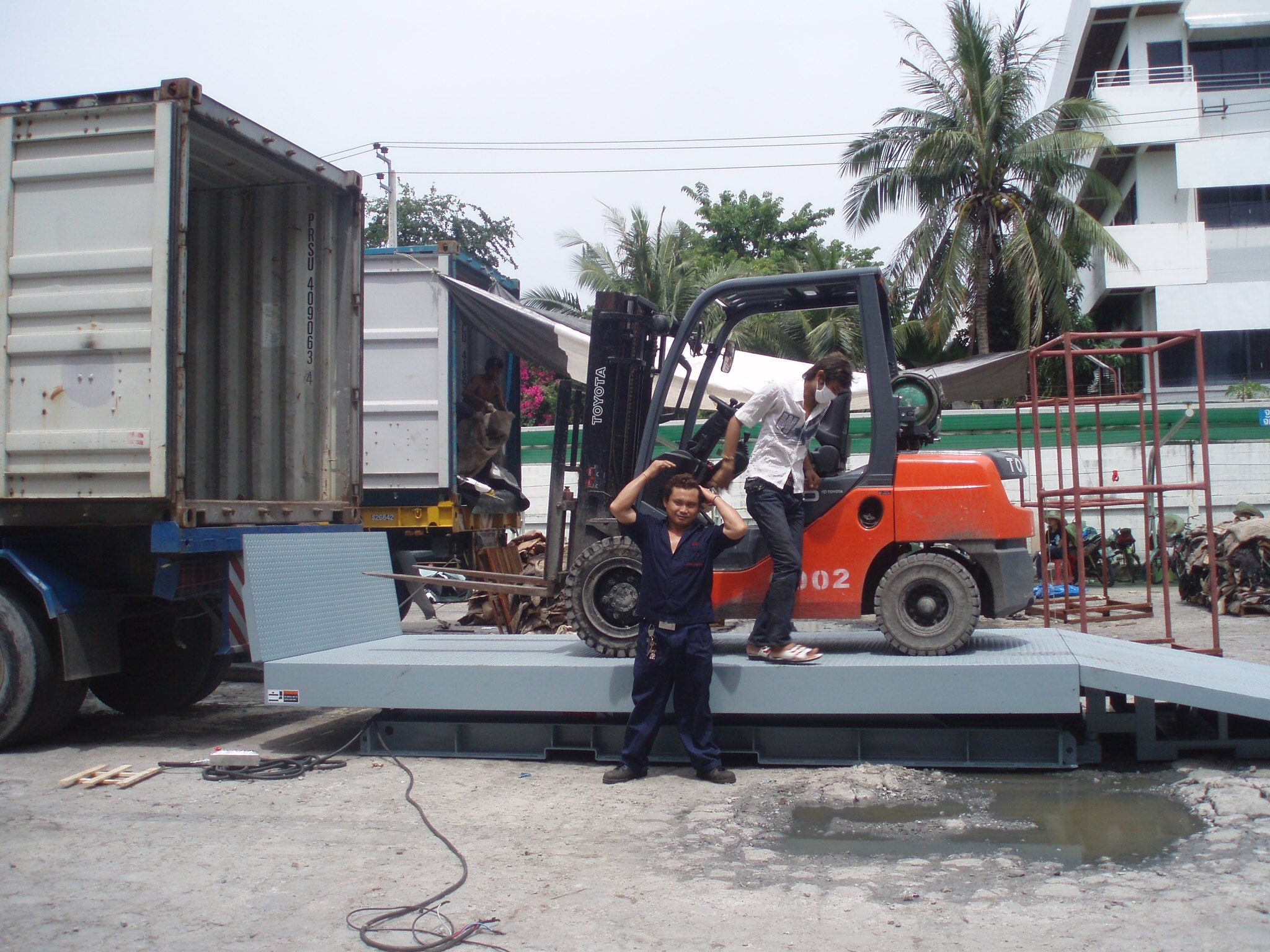 HYD.EX-LIFTER VEHICLE HANDLING. 👨🏼‍🔧👩🏼‍🔧 ลิฟท์ยกรถ ระบบไฮดรอลิค พร้อม ...