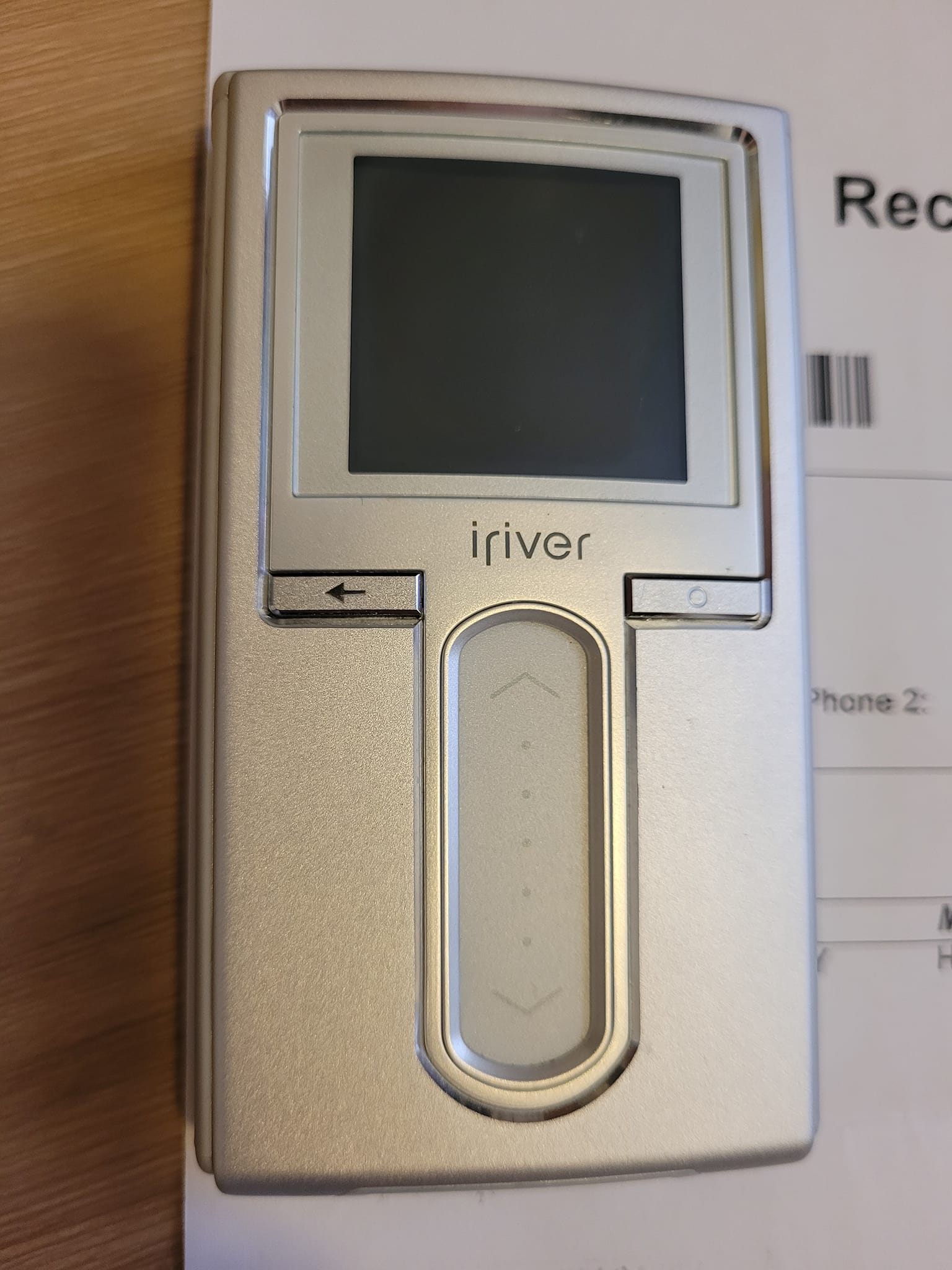 The iRiver iHP-120 was a gadget nerd's MP3 player. It had a wired