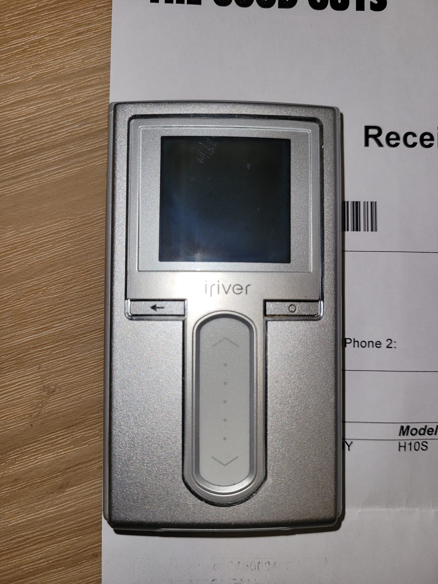 The iRiver iHP-120 was a gadget nerd's MP3 player. It had a wired