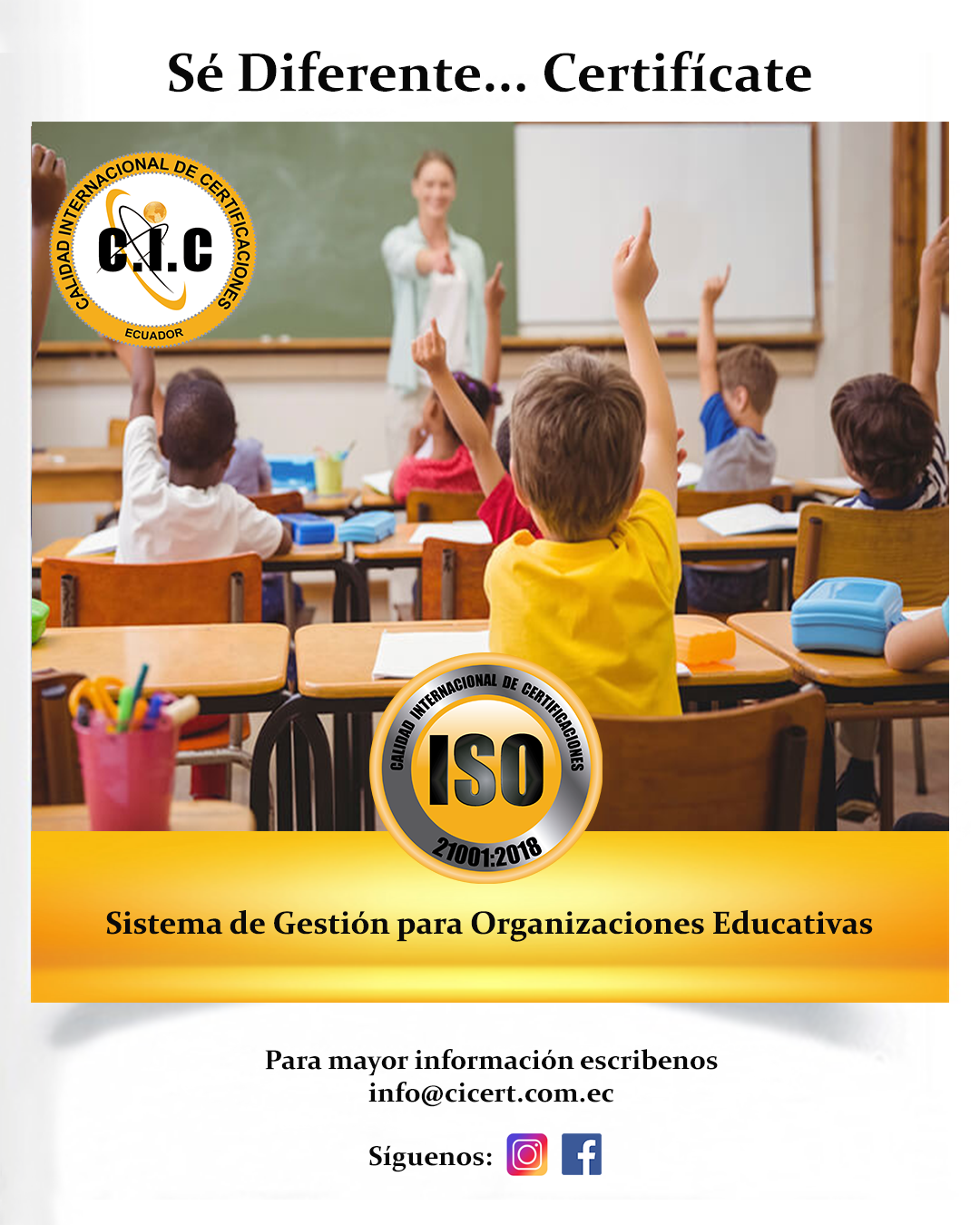 CIC Ecuador - La Norma ISO 21001:2018 Sistema de Gestión... | Facebook