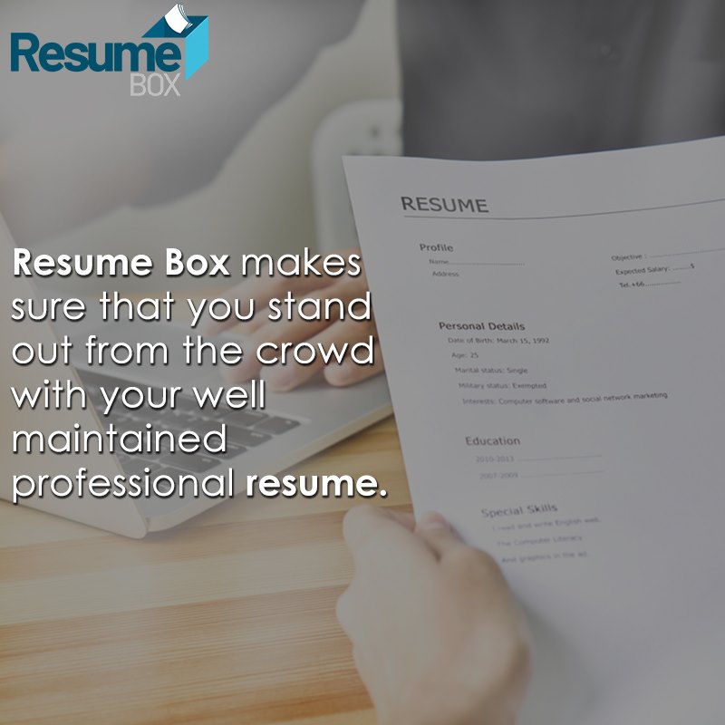 Resume box