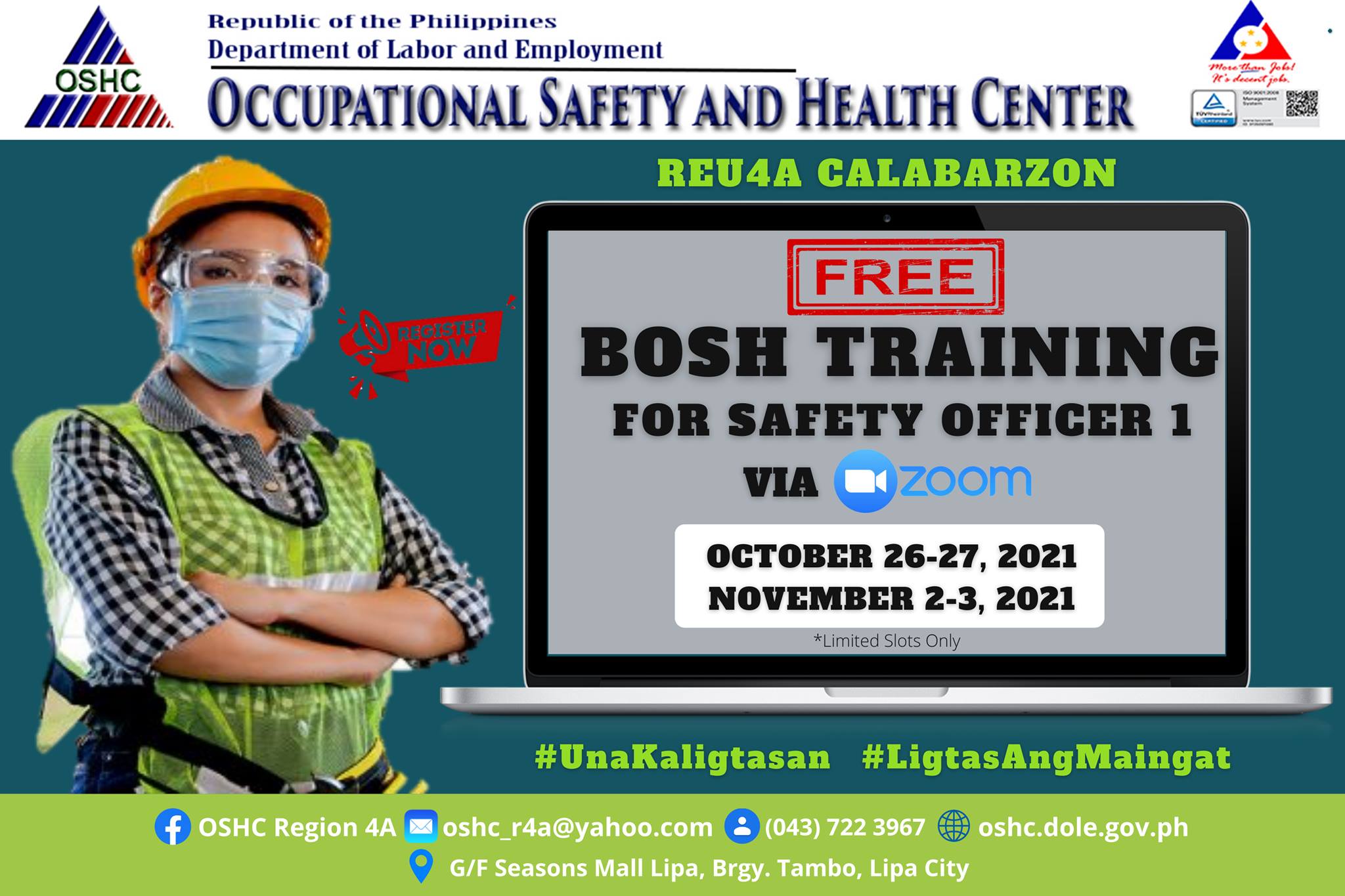 The Occupational Safety and Health... - OSHC Region IV-A | Facebook