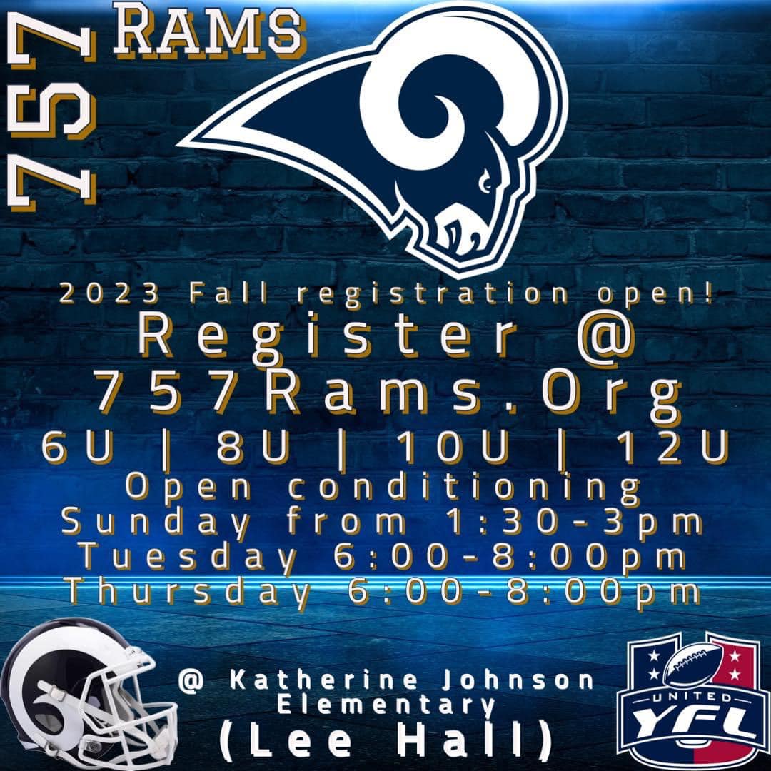 757 Rams Youth Football & Cheerleading Organization | Williamsburg VA