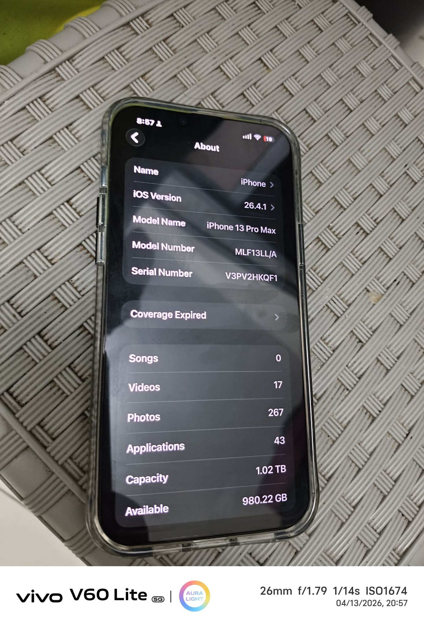 Iphone 13 pro max 1TB battery health 92 for sale