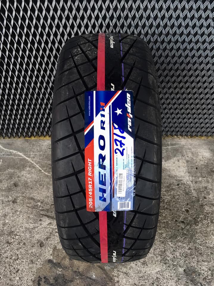ทรัพย์รุ่งเรืองยางยนต์ - #RAIDEN #HERO #R111 205/45R17 (ตัวหนังสือขาว ...