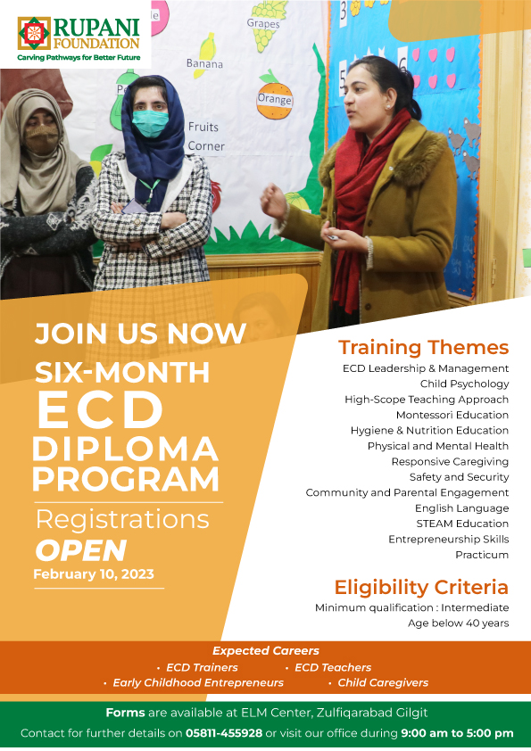 Rupani Foundation Pakistan - Exciting news! Admissions for the ECD ...