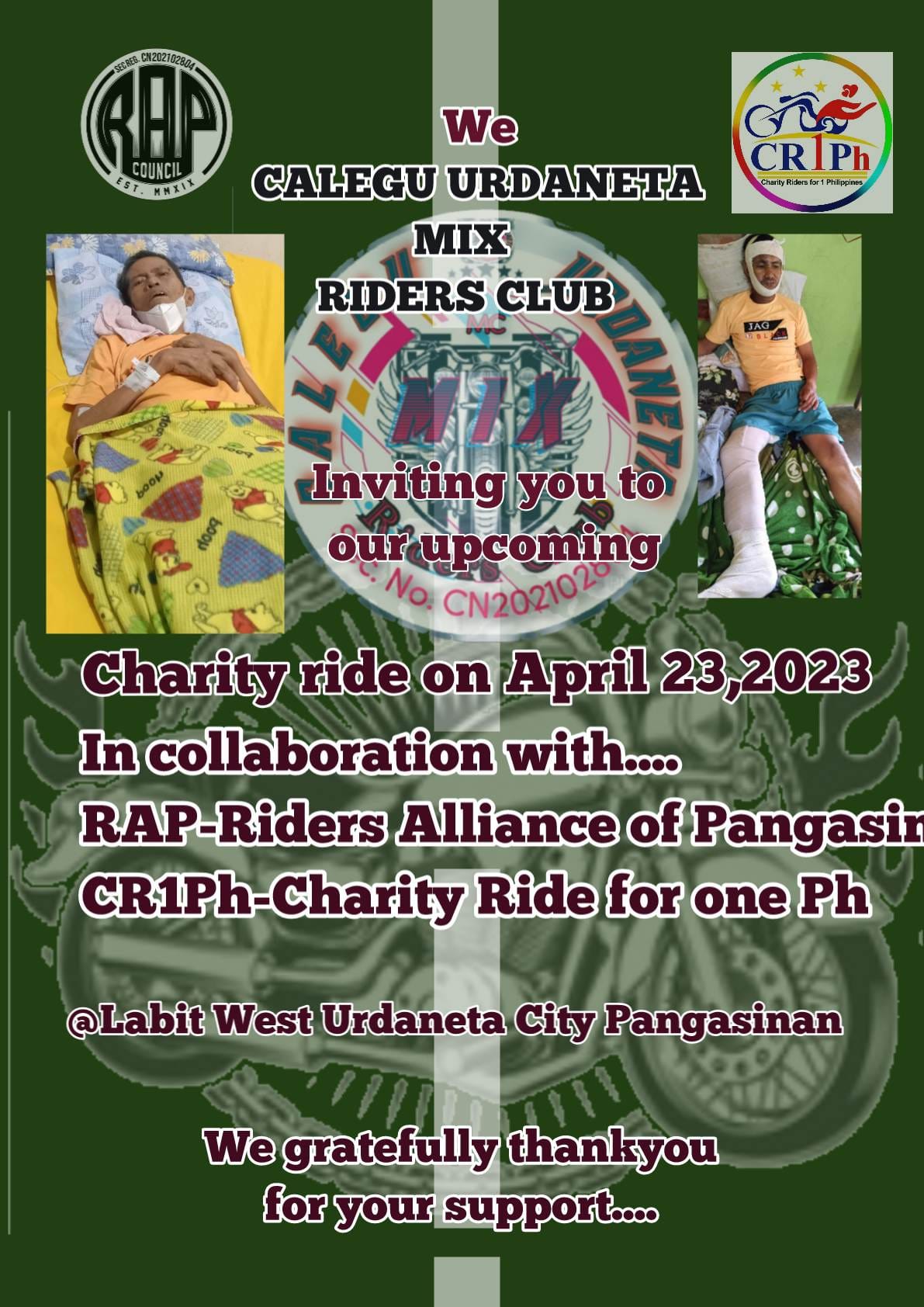 Congratulations and... - Charity Riders for 1 Ph - CR1P | Facebook