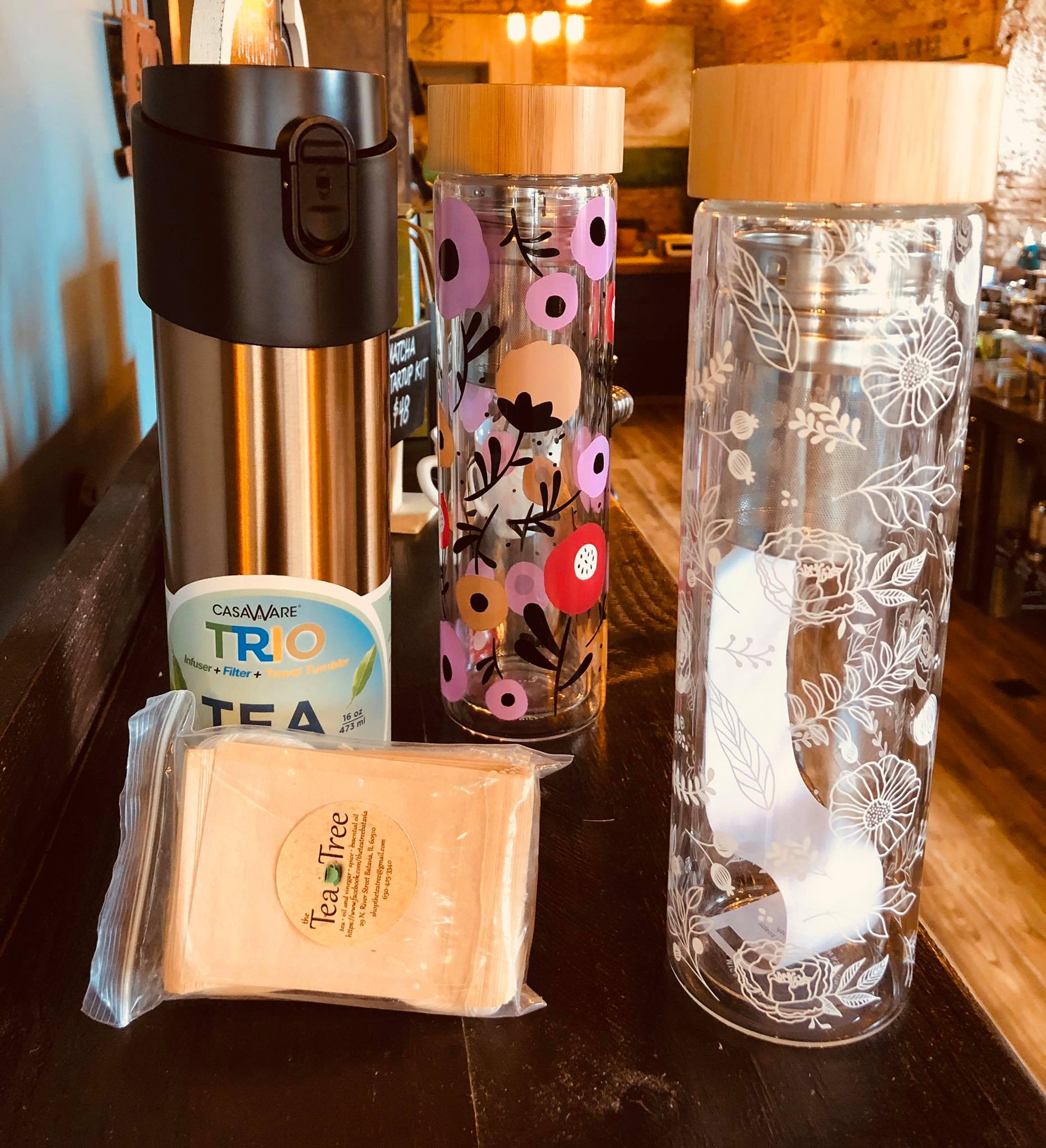 Pretty and practical, our T2 Double Walled Glass Rose Gold Flask 