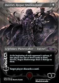 davriel mtg card Board Game Peripheral- Cane -MTG Playmat Size 23.6X13.7in Pla  TCGPLAYMAT Legendary Planeswalker Most Words On a Magic