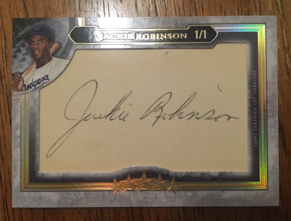 JUST PULLED: Jackie Robinson 1/1 cut autograph card😱 (📸 r