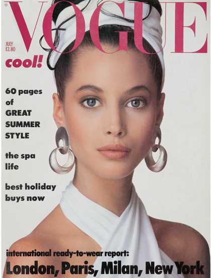 Christy - Vogue UK July 1986