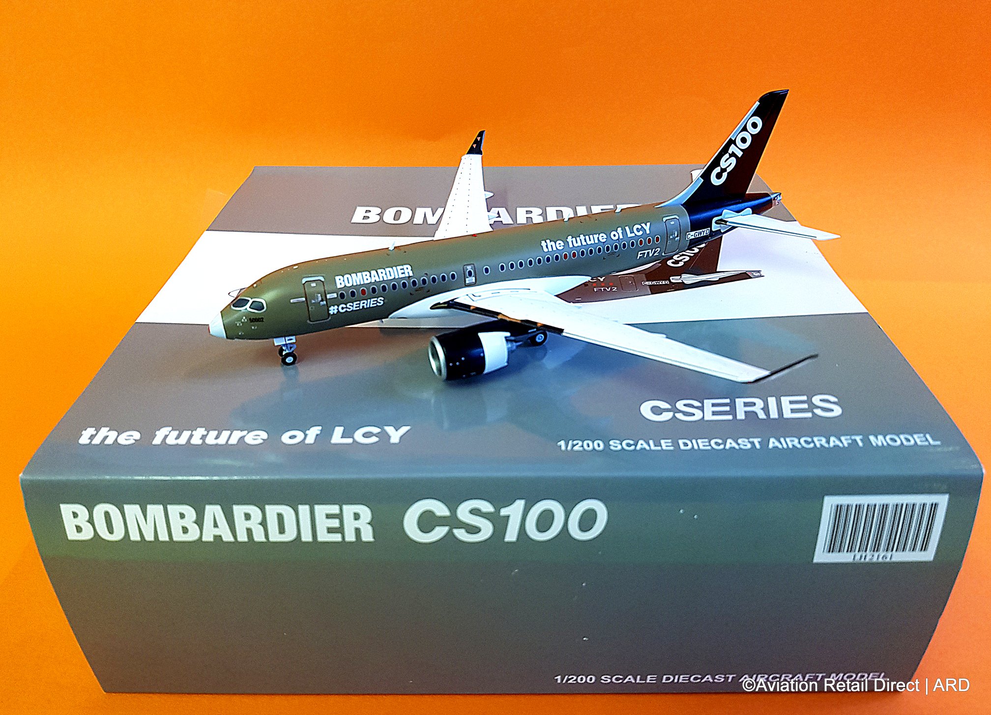 LH2161 | JC WINGS 1:200 | BOMBARDIER CS100 HOUSE COLOURS C-GWYD