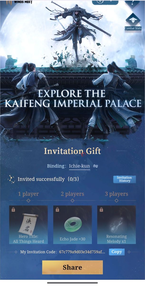 Please help me for this event Enter my invitation code
