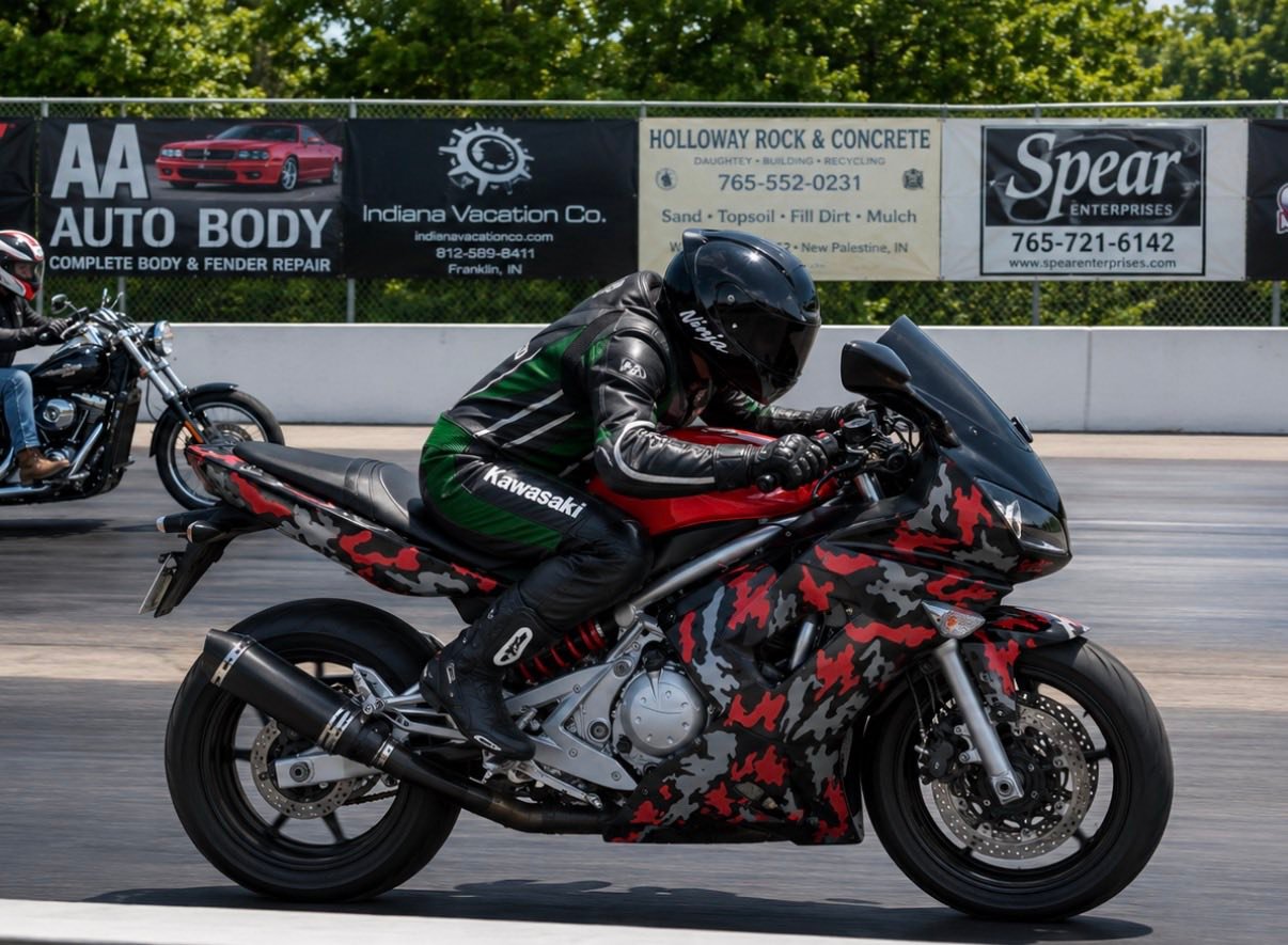 Kawasaki Ninja 650R runs 7.9955 seconds in 1/8 mile at 90mph