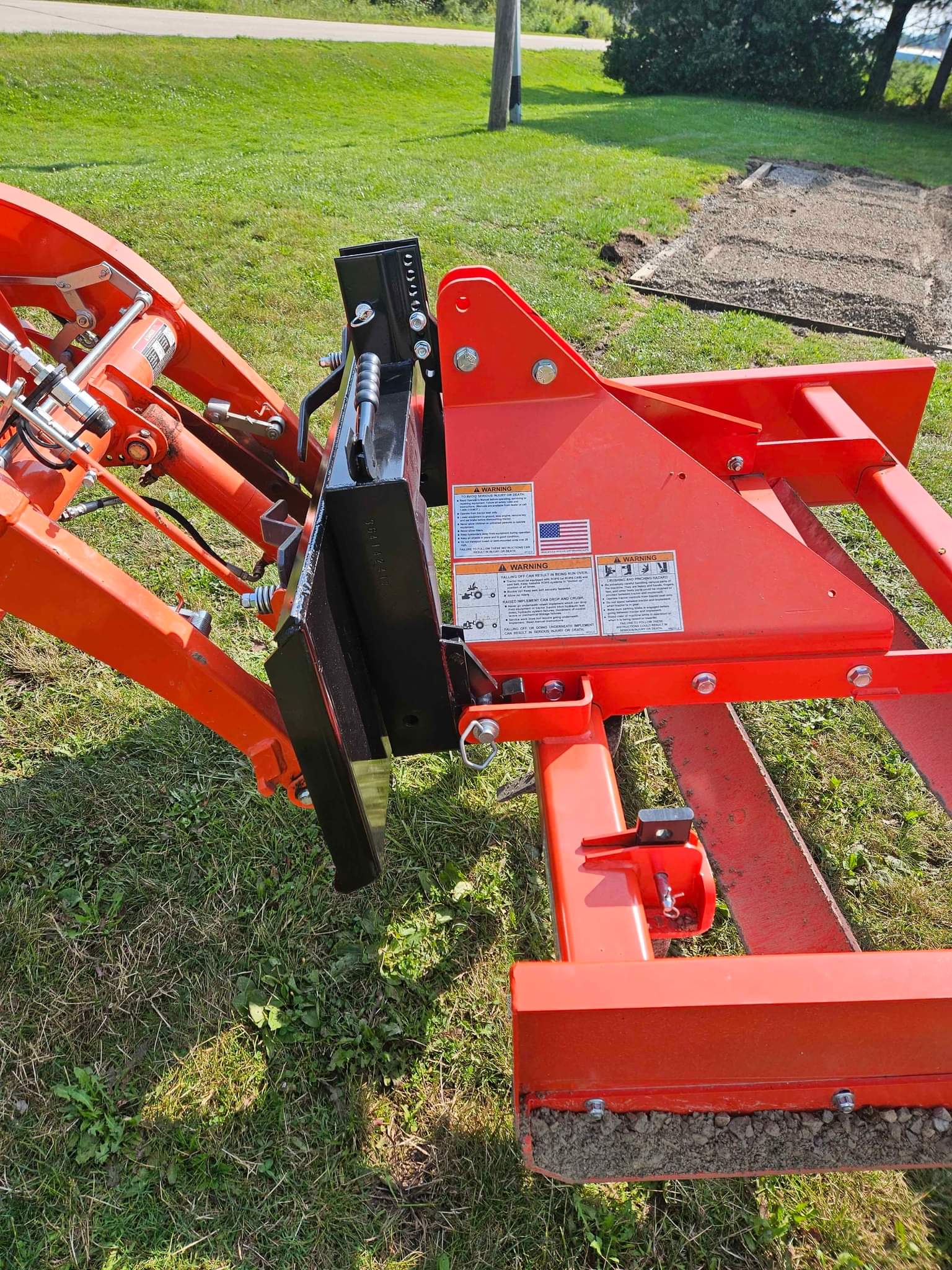 Skidsteer Universal 3 pt Implement Conversion plate SSQA quick tach ...