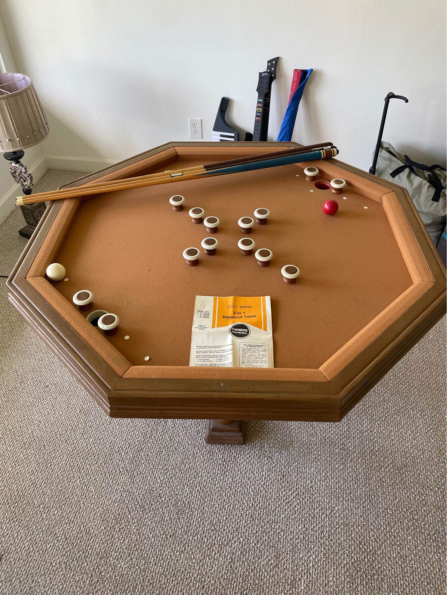 Exeter 3 in 1 Rebound Pool table - Billiard Tables - Pensacola, Florida ...
