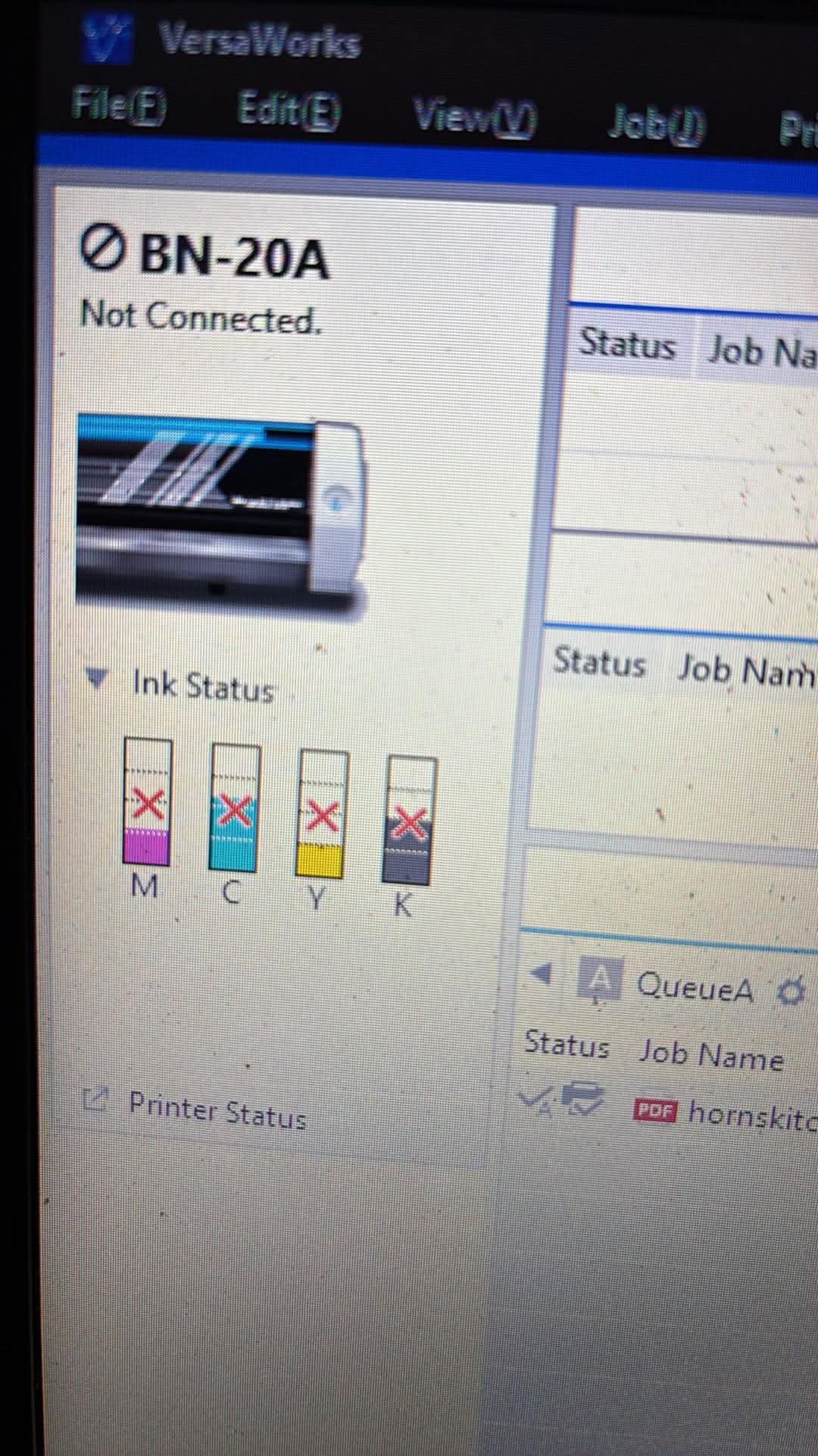 ばぶりんページ How to fix printing issue with Roland BN-20 printer?