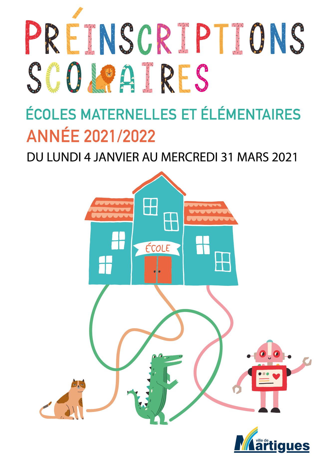 Ville de Martigues - Officiel - PREINSCRIPTIONS SCOLAIRES 2021/2022 📝 ...