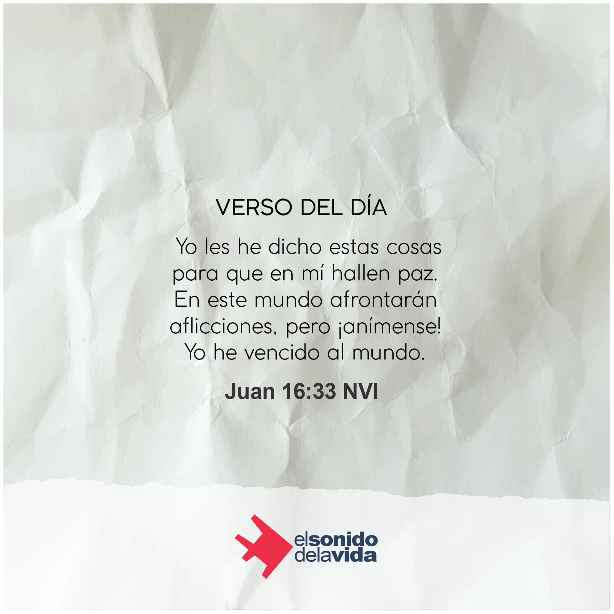 [#VersoDelDía] En medio de la... - El Sonido de la Vida | Facebook
