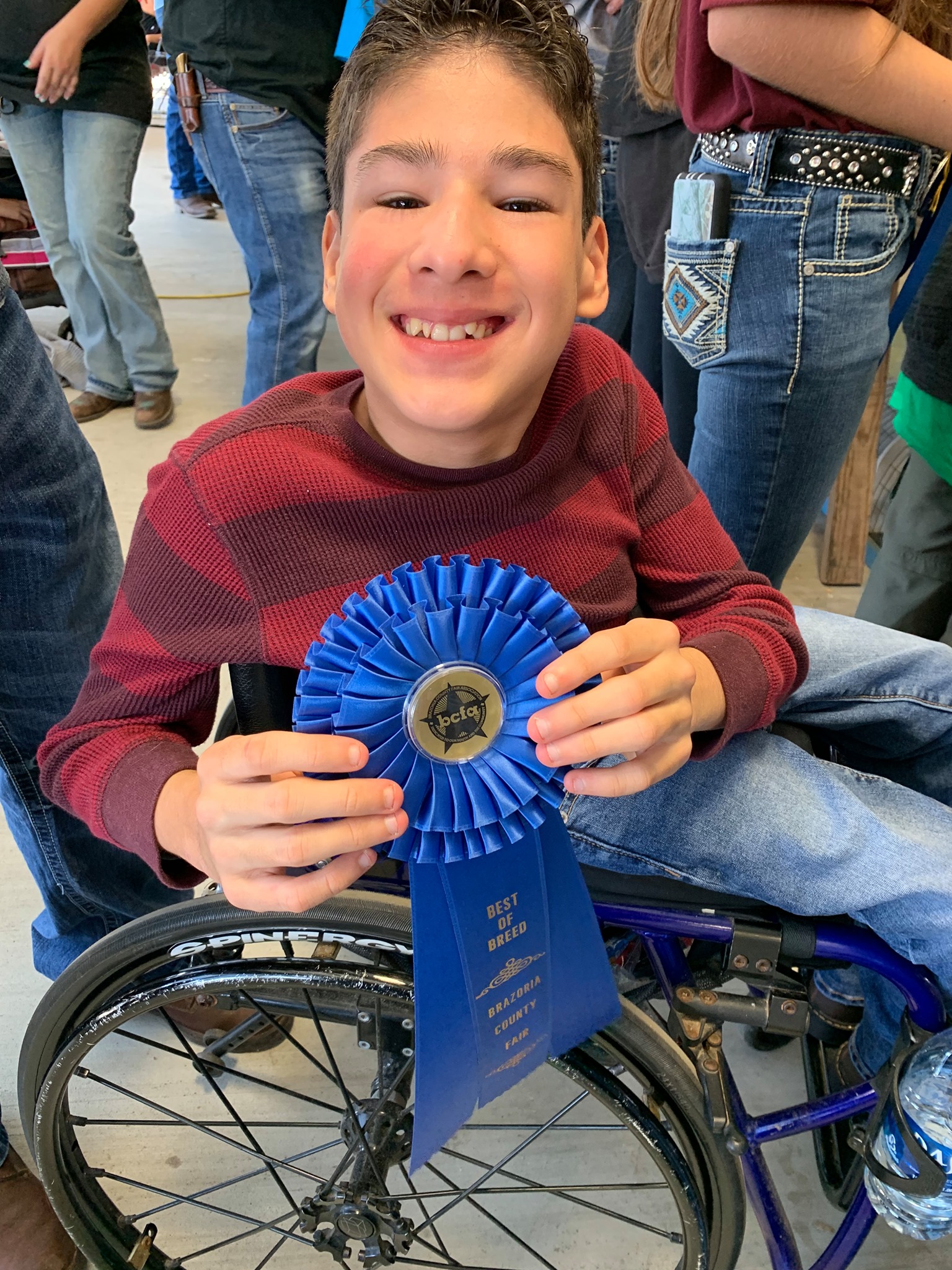 Brazosport FFA - Evan Cruz got Best Of Breed with his...
