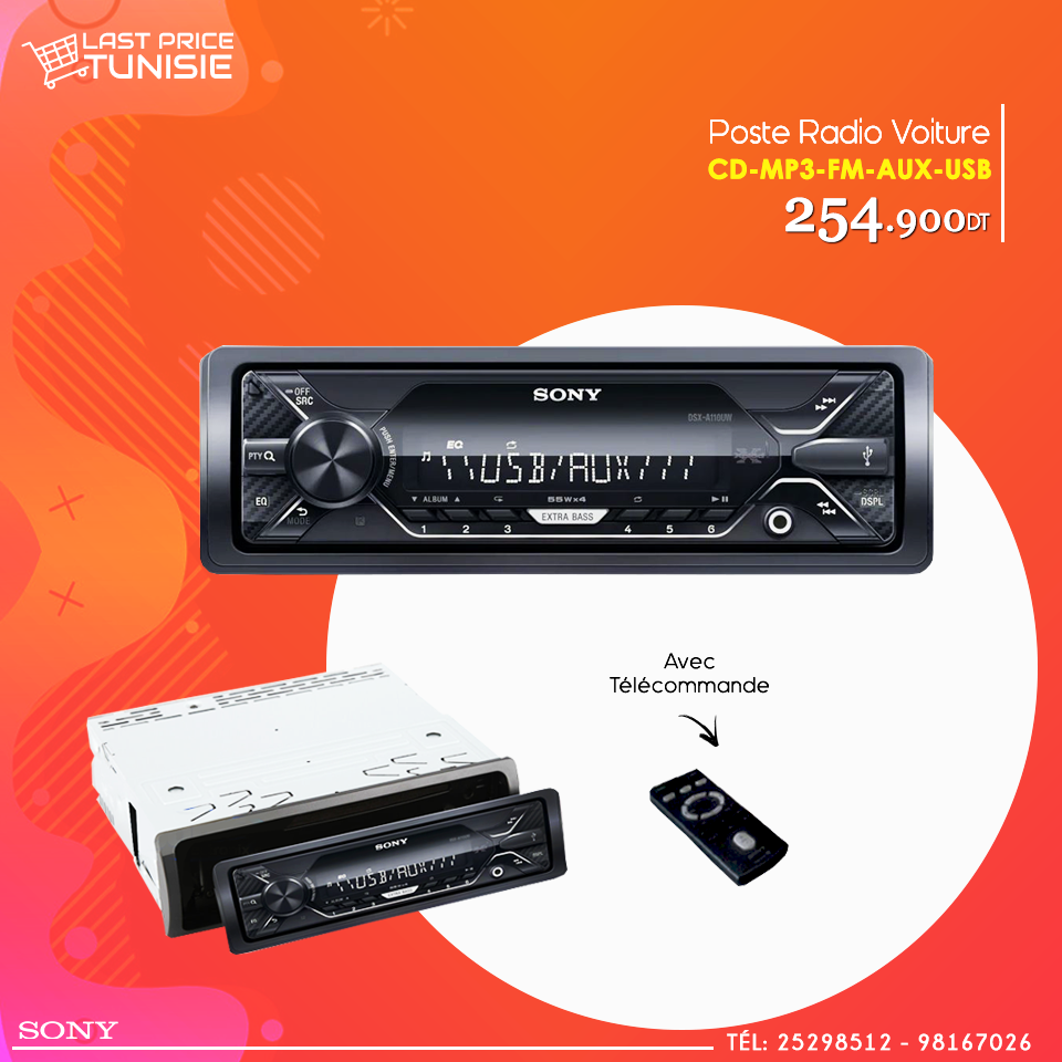 Last - 🚙👉Poste Radio Voiture SONY CD-MP3-USB-AUX Avec Télécommande 👌 ️ ...