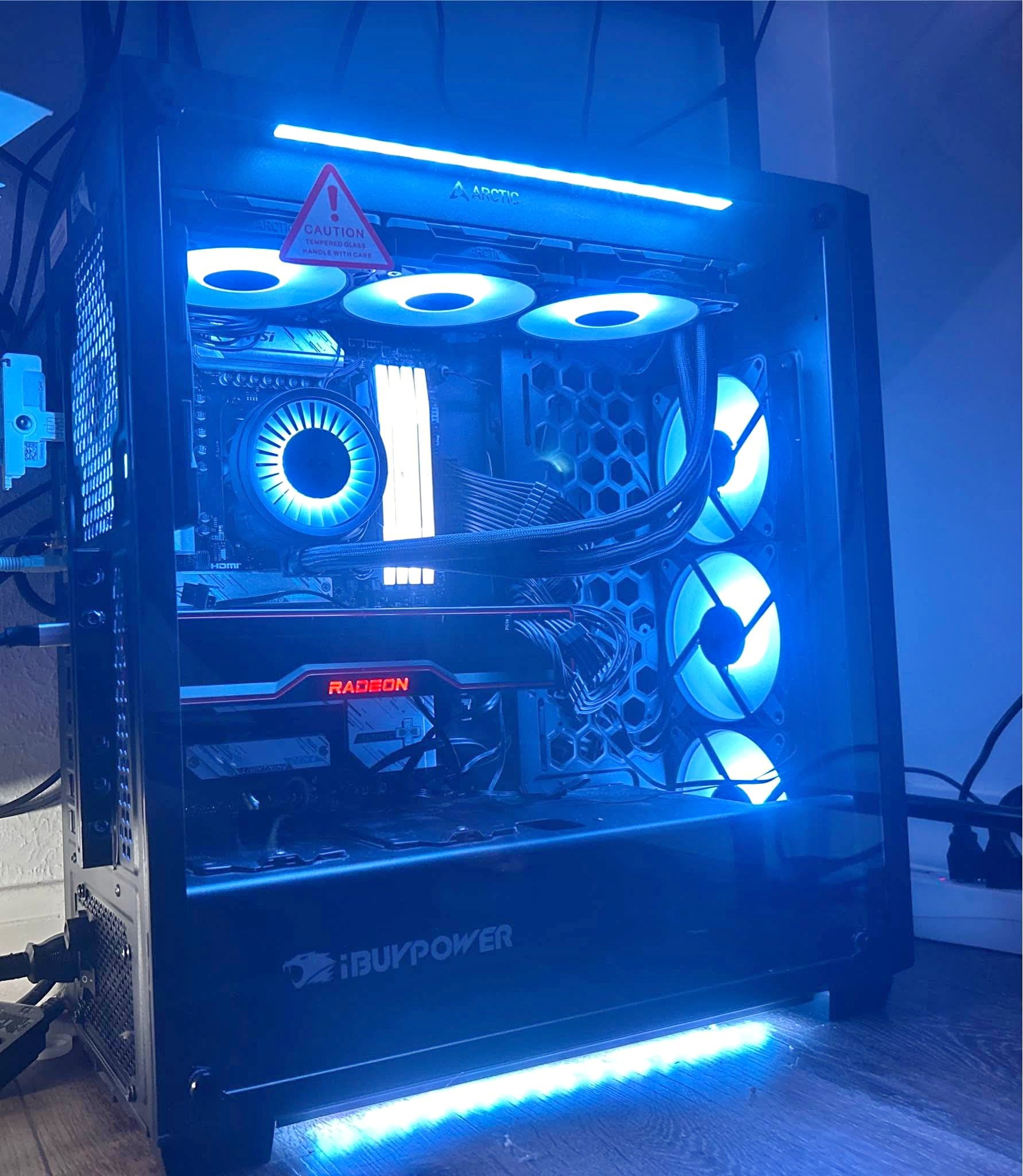 Gaming PC Case – iBUYPOWER Mid Tower w/ Tempered Glass & LED 💻 ...