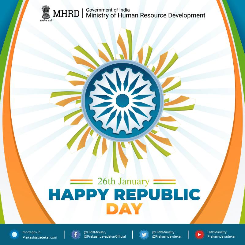 MHRD wishes everyone a Happy 70th... - Ministry of Education