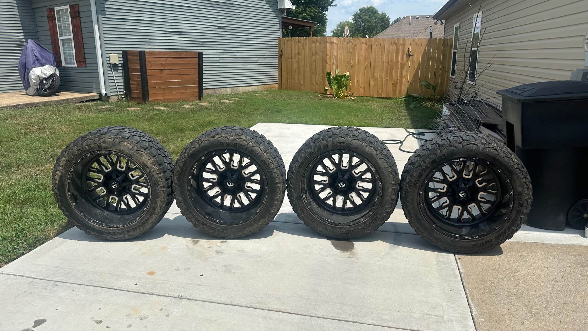 22x12 8x180 Fuel Wide Rims on 35’s - Car Wheels, Tires & Parts ...