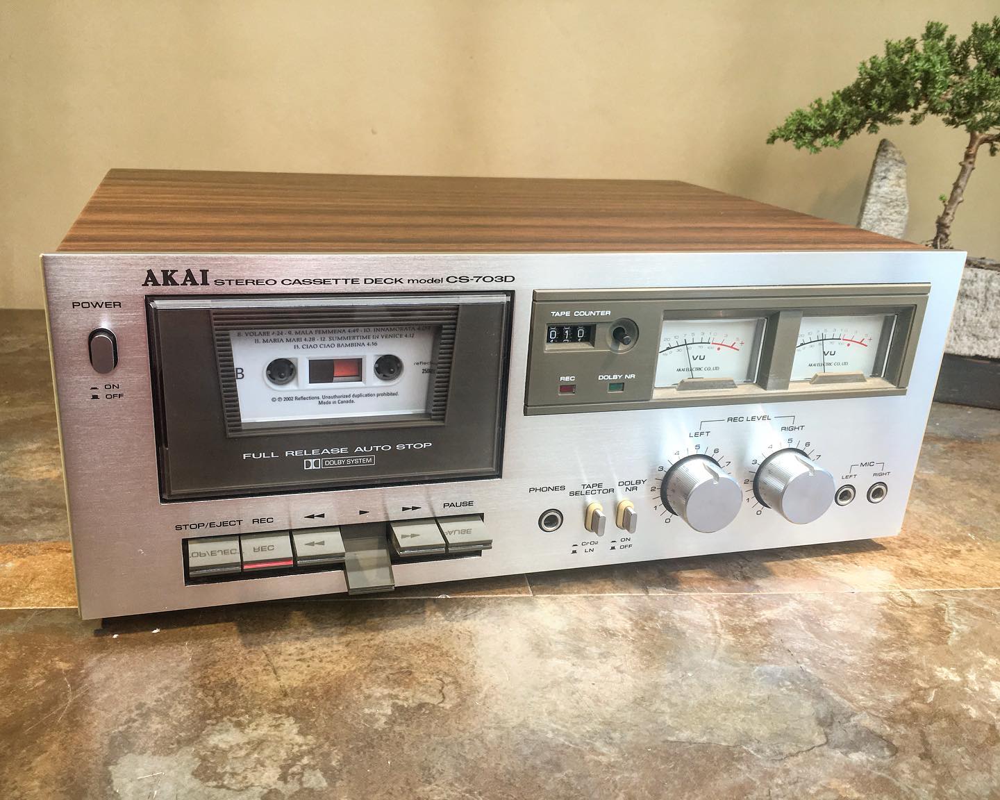 Sea - Akai CS-703D vintage cassette player. Time capsule piece