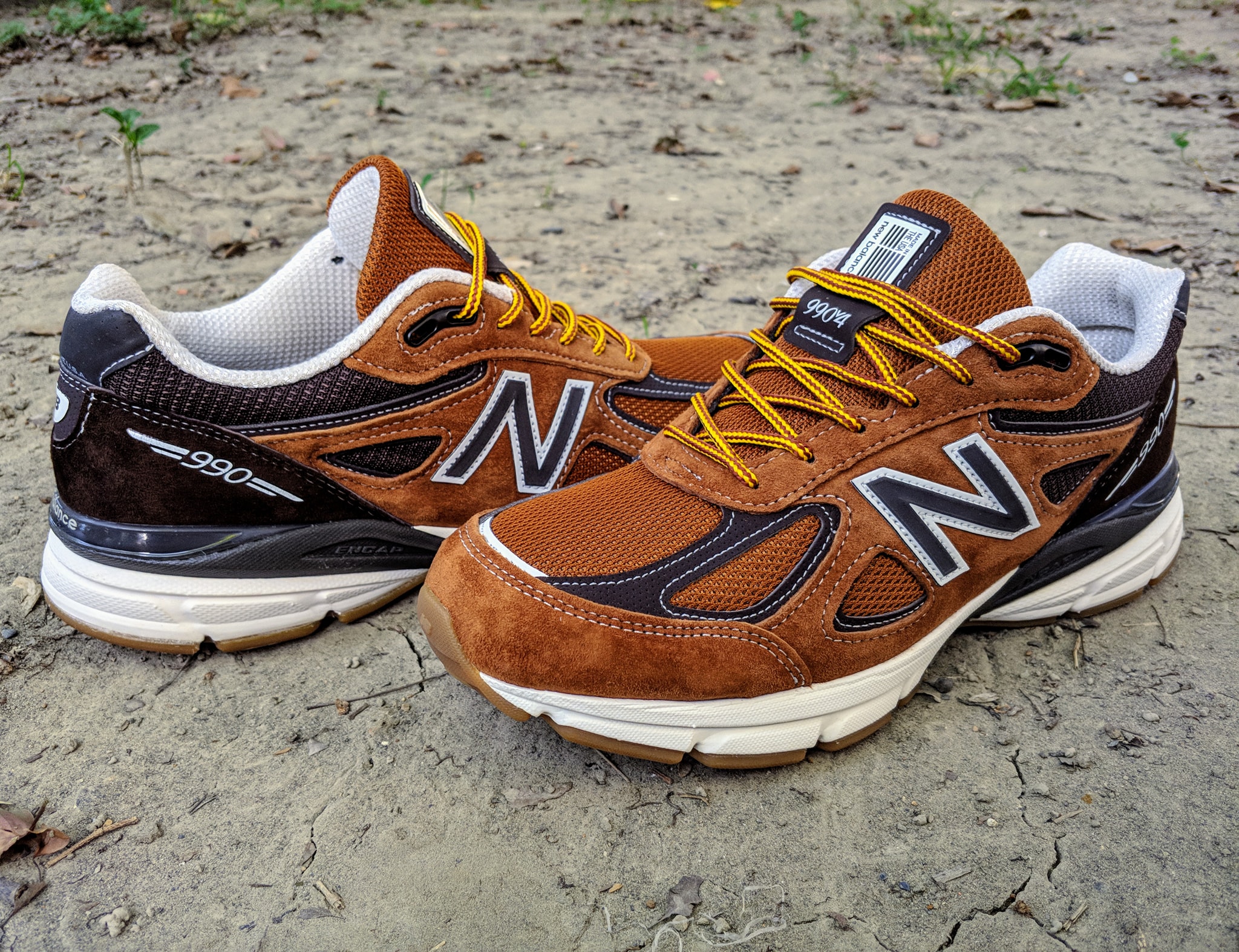 New Balance × LL.Bean 質量很高#M990LL4 大地色系麂皮質感超好尼龍鞋 