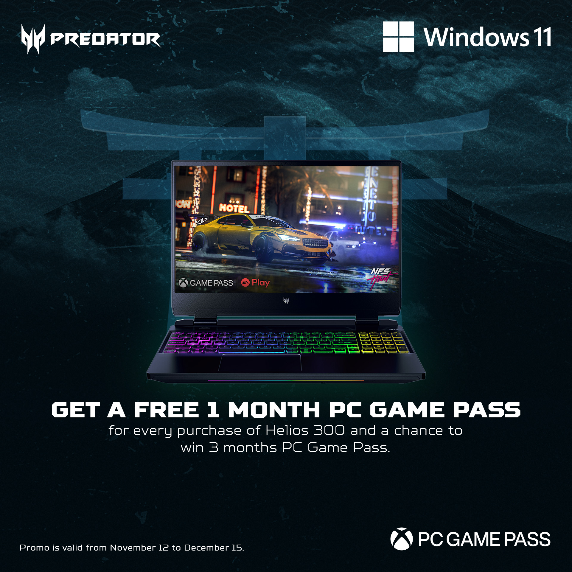 Predator - Get your game on with the Xbox gamepass! Get a free 1 month ...