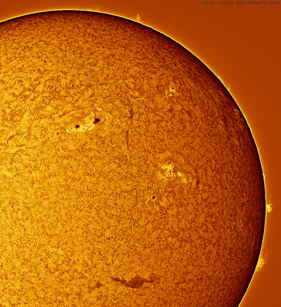 Weird sun photo on April 24, 2026