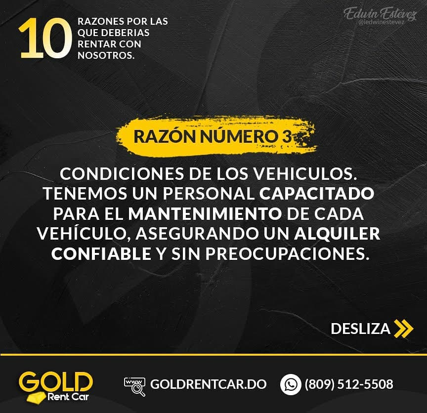 Gold Rent Car - (10 RAZONES) que tienes que conocer para... | Facebook