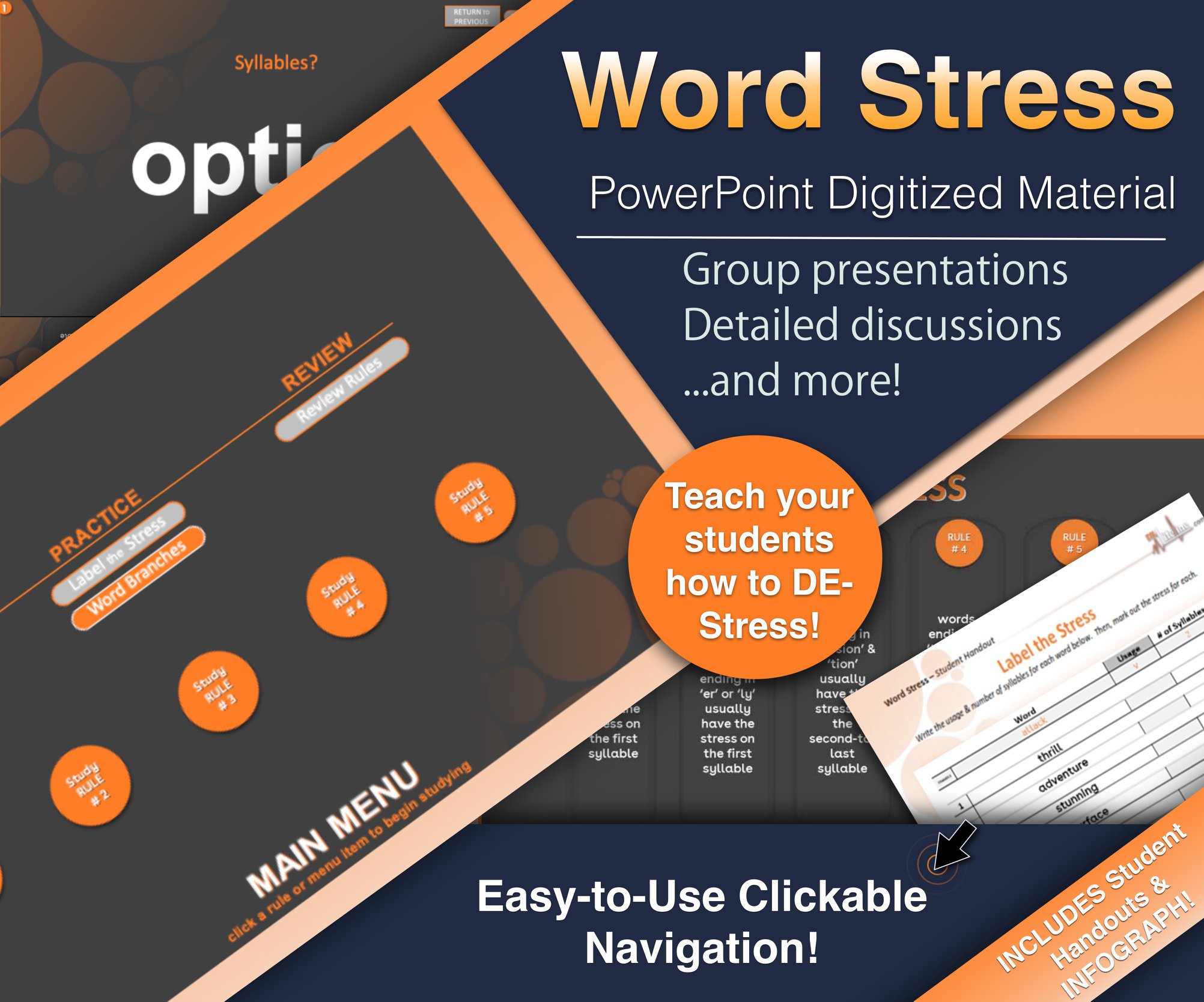 ESL Lifeline - Check out our new PowerPoint Word Stress...
