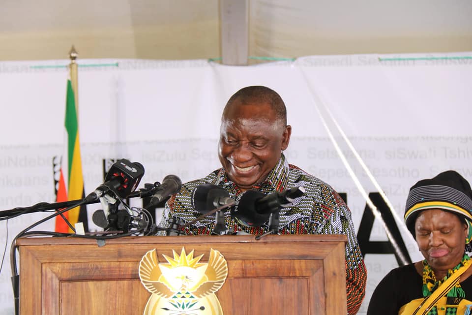 DSAC NCape - President Matamela Cyril Ramaphosa giving his...