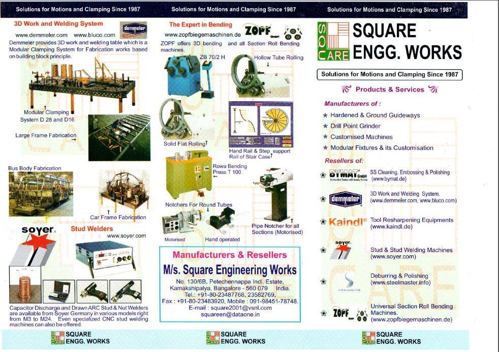 Square Engineering Works | Bangalore