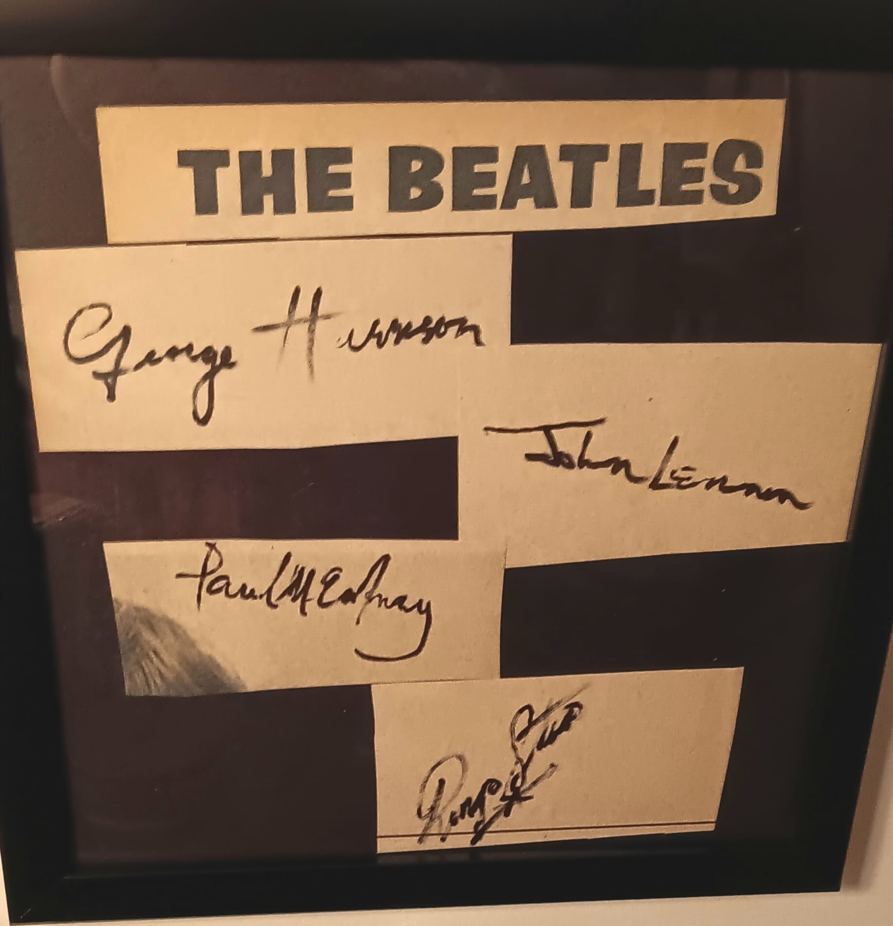 Vintage Beatles autographs from 1962 Cavern Club signing