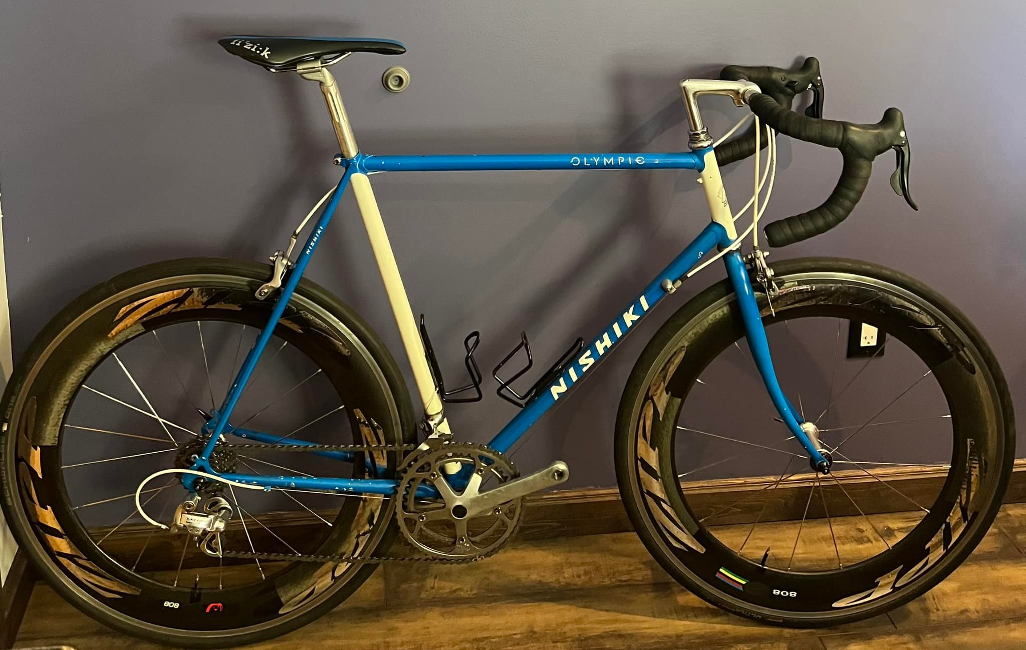 Nishiki Olympic chromoly bike with Campagnolo and Zipp 808's
