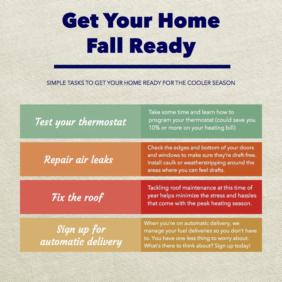 Poore's Propane - Fall is officially one month away! As summer days ...