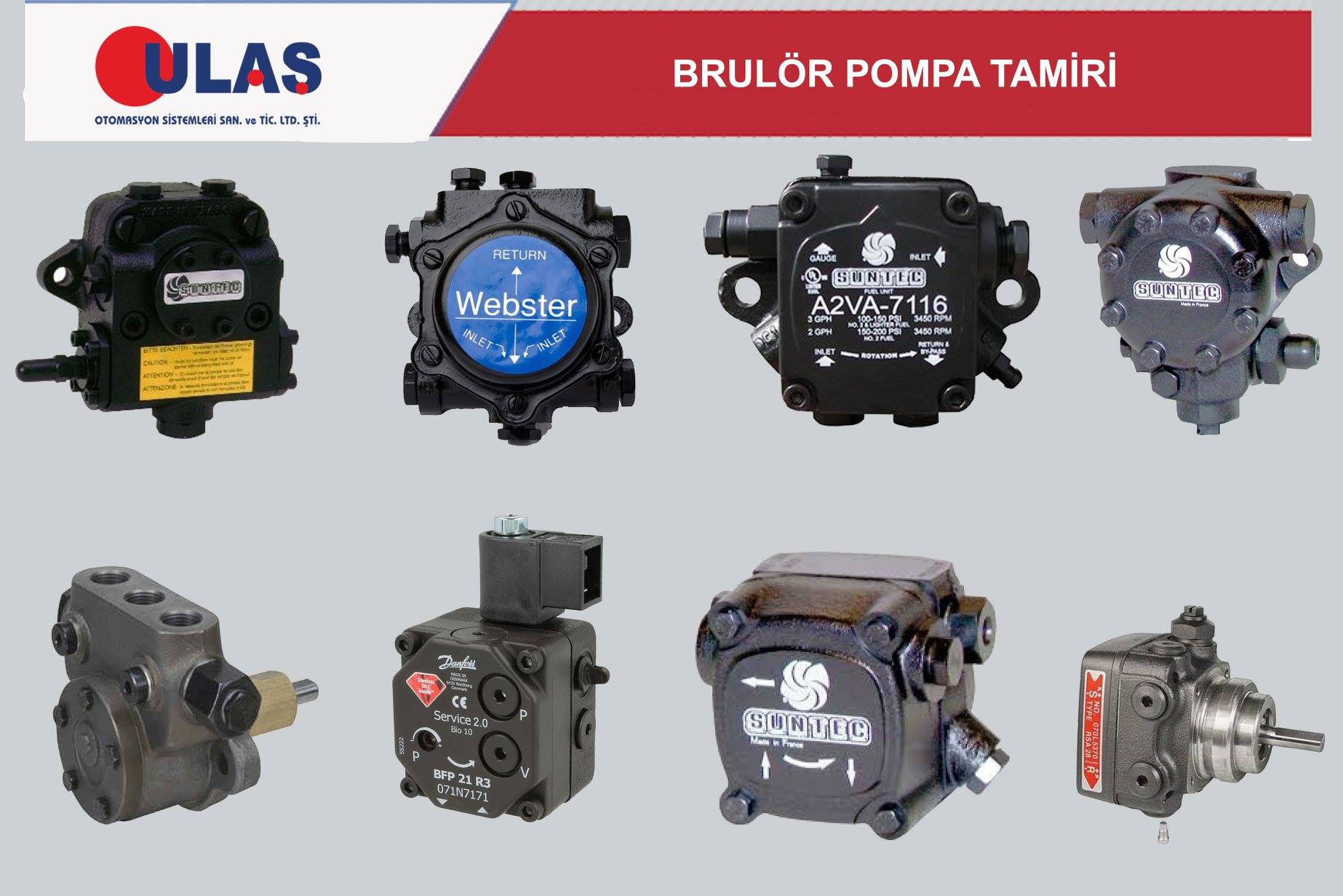 Ulaş Otomasyon Sistemleri San ve Tic Ltd Şti - Her marka brülör pompası ...