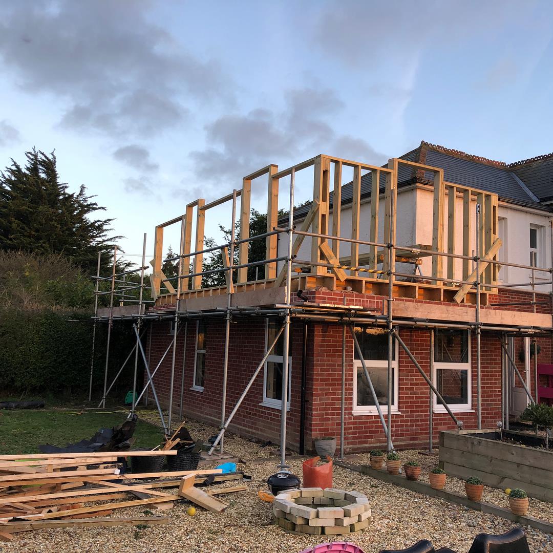 Timber frame extension... - Christchurch carpentry and build | Facebook