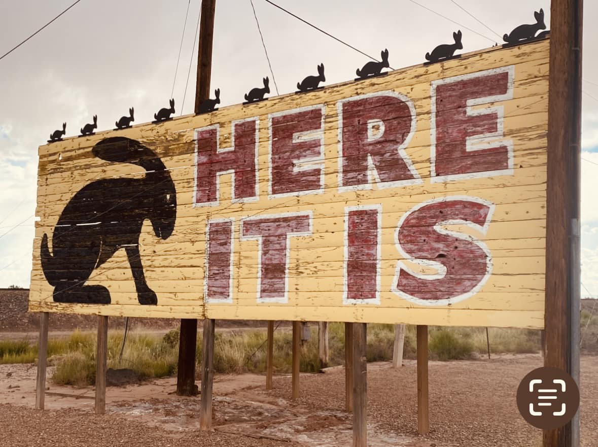 The Here it Is Sign is one of the Most Iconic Signs along the